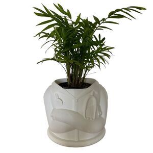 3D Printed White Lab Coat Planter - A Thoughtful Gift for Medical Professionals